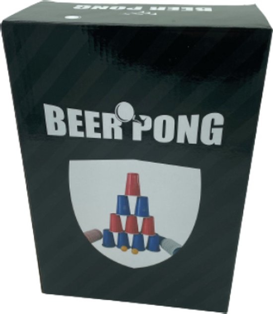 Thumbnail van een extra afbeelding van het spel Kyto Games - Beer pong drankspel - 50 herbruikbare rode en blauwe bekers  (475ml) - incl. 5 balletjes