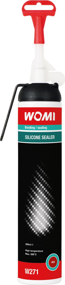 Womi Siliconenpakking W271 – 200 ml Rood – Hittebestendige Afdichting – Oliebestendig – Flexibel & Duurzaam