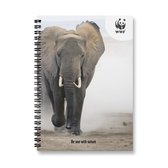 MOYU Ringband A5 - Hardcover - WWF Olifant - Uitwisbaar Notitieboek - Duurzaam Steenpapier