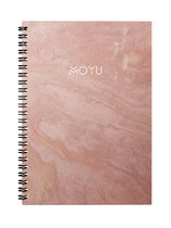 MOYU Ringband A5 - Hardcover - Peachy Paradise - Uitwisbaar Notitieboek - Duurzaam Steenpapier