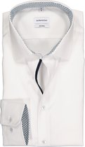 Seidensticker shaped fit overhemd - wit (contrast) - Strijkvrij - Boordmaat: 46