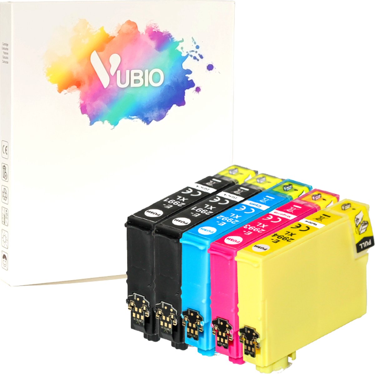 VUBIO 29XL Cartridges Geschikt Voor Epson Printer - 5 Inktpatronen