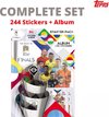 Afbeelding van het spelletje Topps The Road To Nations League Complete Set 244 Stickers + Album