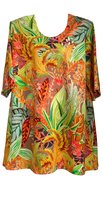 Fashion femme Amazona haut/chemise/chemisier | 100% coton extensible - L