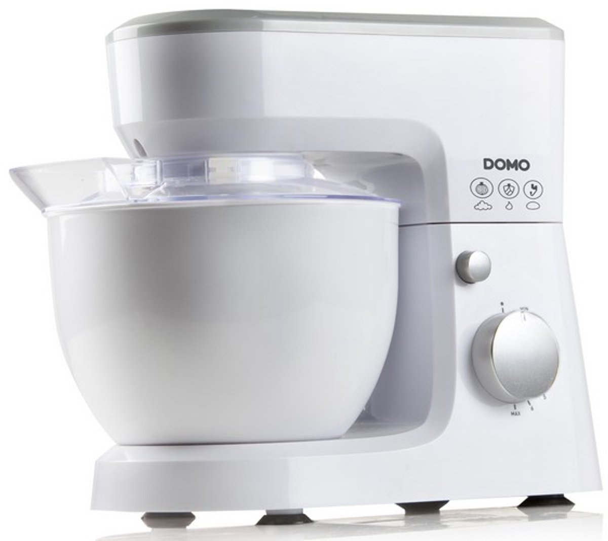 Domo DO9241KR - Keukenmachine - 600W - 4L - Incl blender - Wit