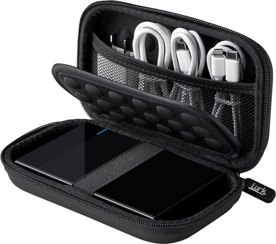 LURK® Accessoires & Harde schijf tas - Hardcase tasorganizer - Bag in Bag etui - Elektronica, gadget & accessoires wallet -