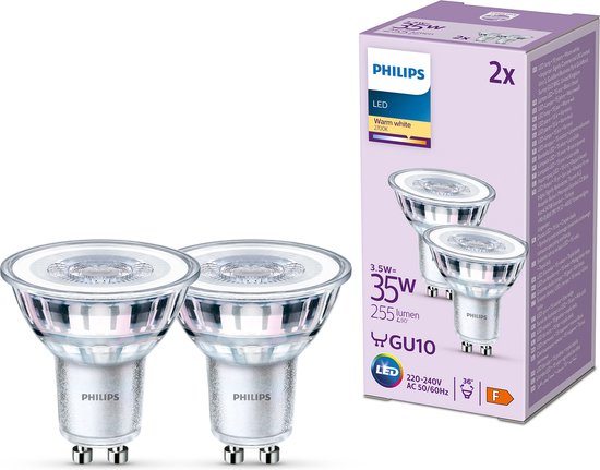 Philips 8719514455030 spot d'éclairage GU10 LED 3,5 W F