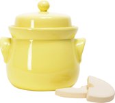 Ampoule mini pot de conserve jaune 1 litre