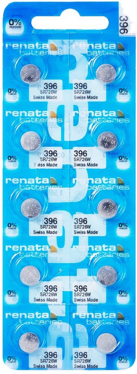 RENATA - Horlogebatterijen - Watch 396 - 10 stuks