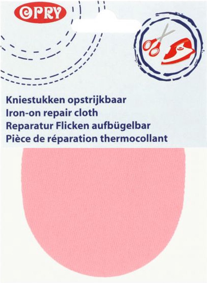 Opry Kniestukken opstrijbaar roze kleur 7212