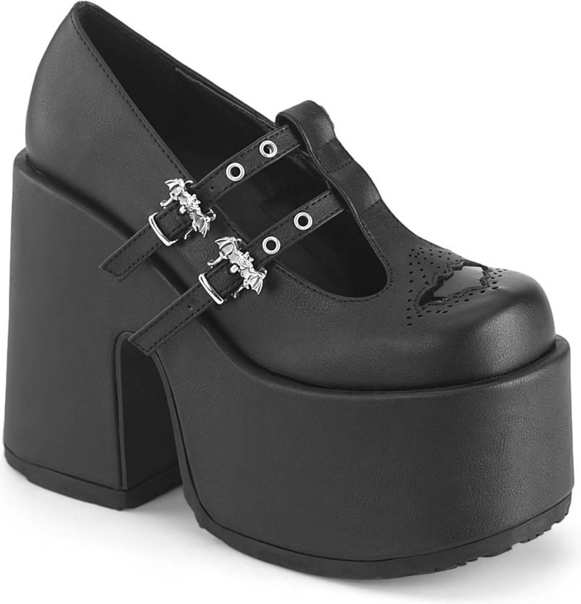 DemoniaCult - CAMEL55 Plateau Sandaal - US 12 - 42 Shoes - Zwart