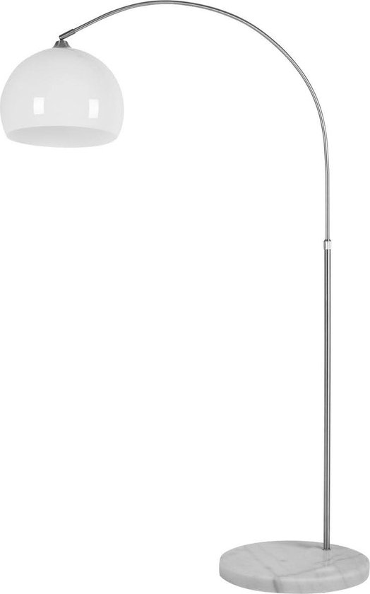 Lamp - Vloerlamp - Booglamp - 145/220 cm - E27 - 60W - Wit