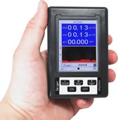 Dparts geigerteller met digitale display - radioactief stralingsmeter - scherm met grafiek - bèta, gamma en röntgenstraling (x-ray) - meet 0 tot 100 microsievert in real-time en tot 100 millisievert cumulatief - nucleaire straling meter - dosimeter