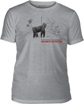T-shirt End Habitat Destruction Gorilla Tri- Blend L