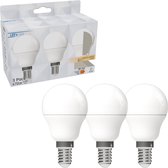 Ampoule ProLong LED E14 Mat - Ampoule G45 - Lumière blanc chaud - 4,5W remplace 40W - 3 ampoules