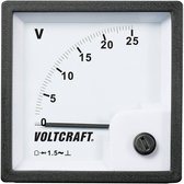 VOLTCRAFT AM-72x72/25V Analoog inbouwmeetinstrument AM-72x72/25 V 25 V Draaispoel