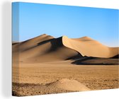 Canvas Schilderij Een grote zandduin in een woestijn - 60x40 cm - Wanddecoratie