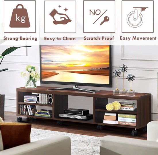 Moderne tv-standaard Vintage gesneden tv-kast woonkamer