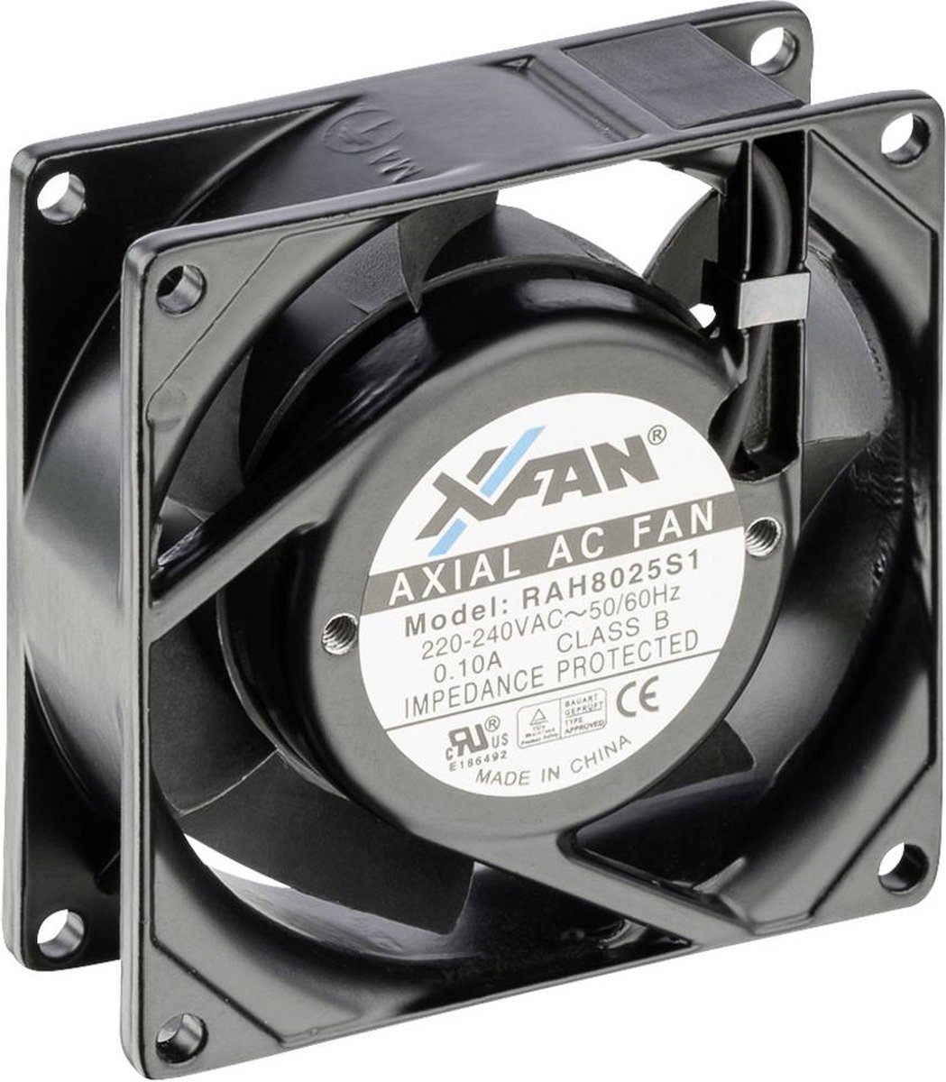 X-Fan RAH8025S1 Axiaalventilator 230 V/AC 24 m³/h (l x b x h) 80 x 80 x 25 mm