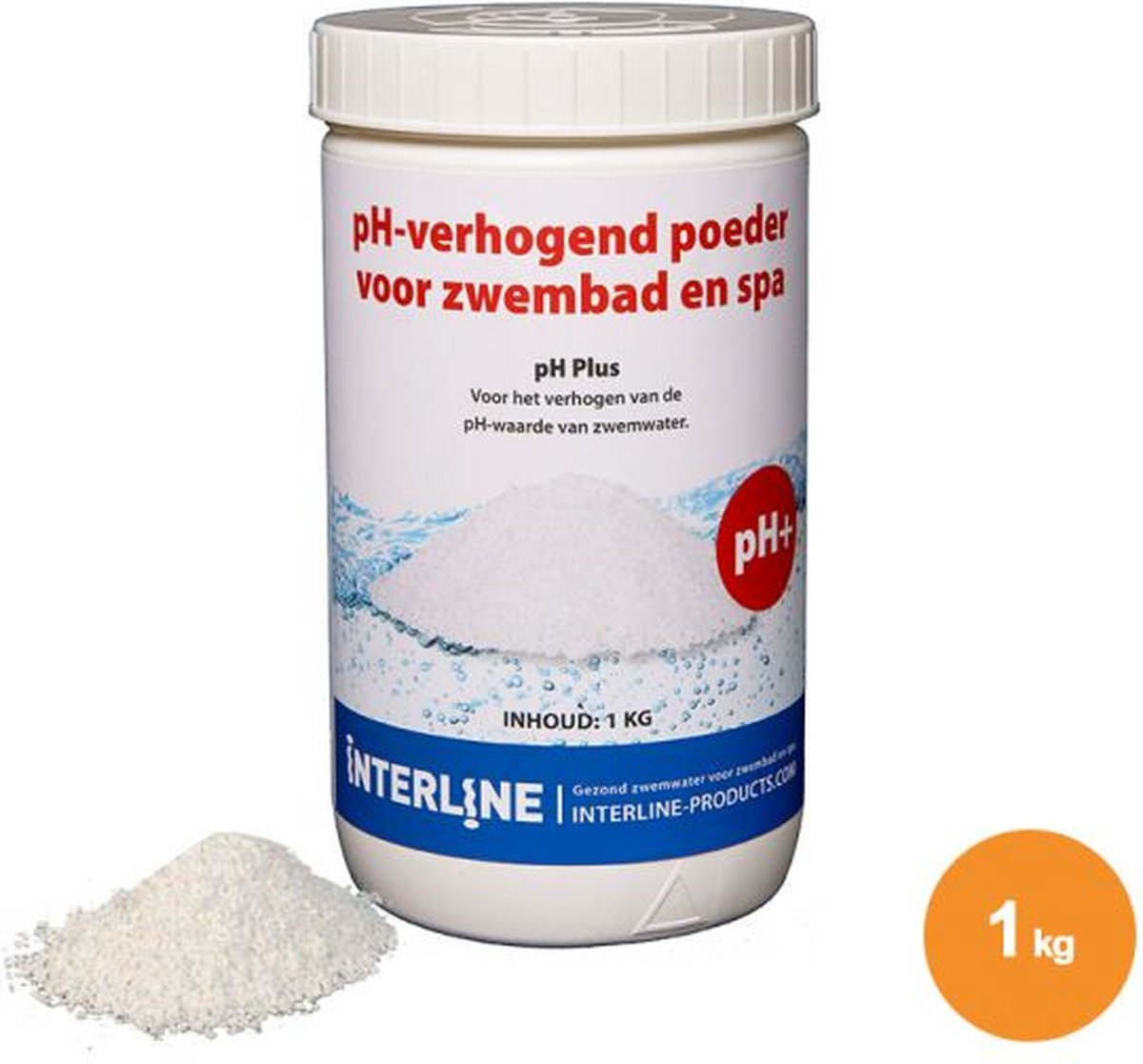 Interline PH-min 1 kg | pH verlager | ph granulaat | zwembad | spa | water verlagend | PH waarde | Poeder | onderhoudsmiddel