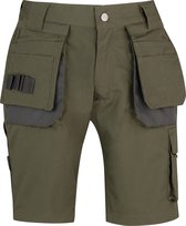 STØRVIK Job Korte Hoveniers Tuin Werkbroek Heren - Werkshort - Werkbermuda - Werk Short - Maat XL - Olijfgroen