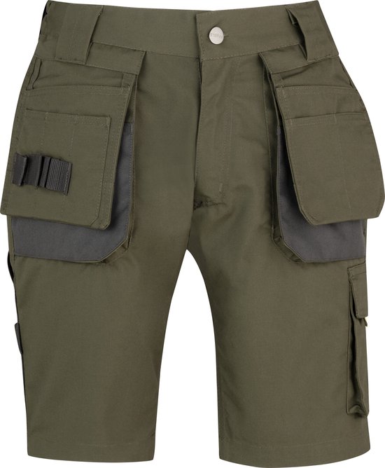 STØRVIK Job Pantalon de travail Court Homme - Taille XL - Vert olive
