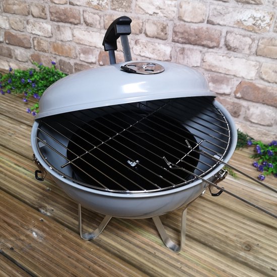 BBQ Classics Draagbare Houtskoolbarbecue met Deksel van Toolland — afbeelding 2
