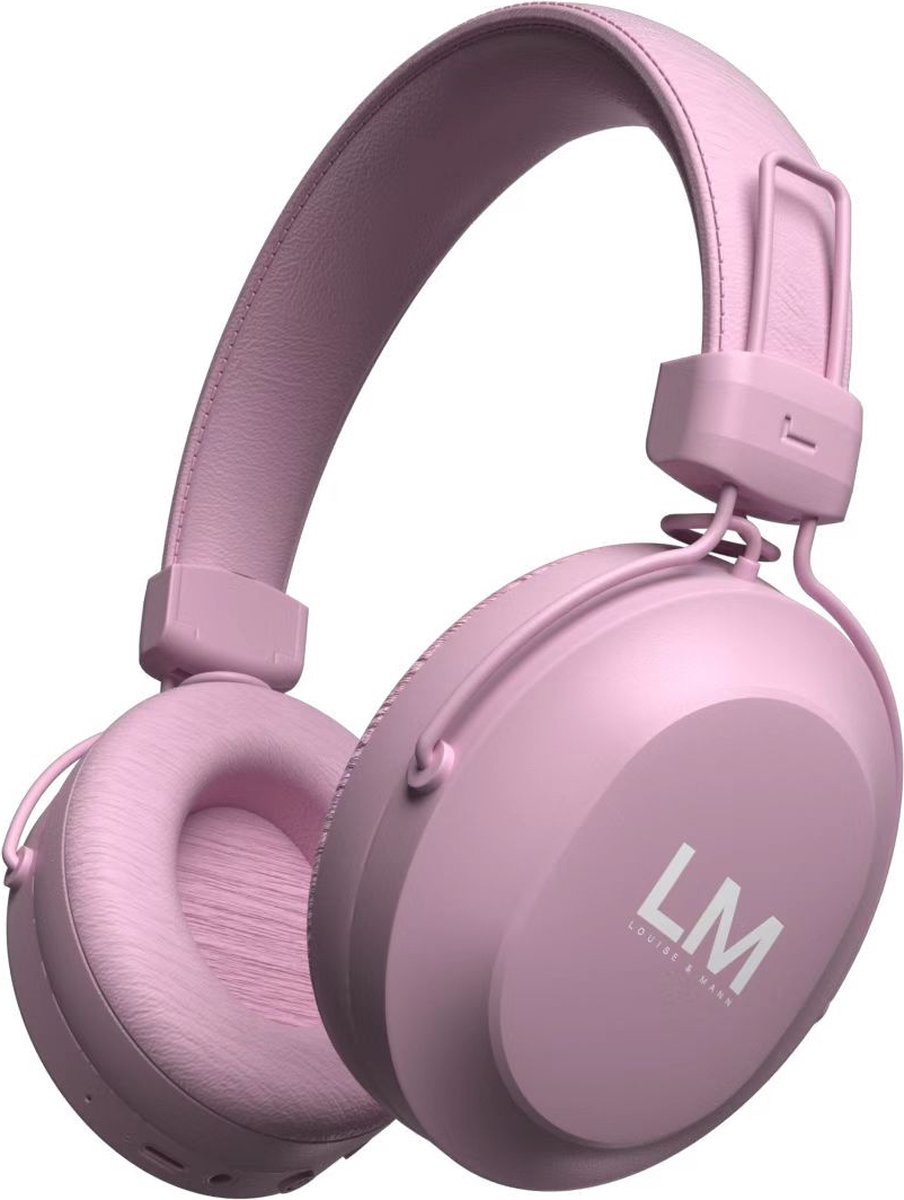 Louise&Mann 5 Draadloze Over-Ear Koptelefoon - met Microfoon - Roze