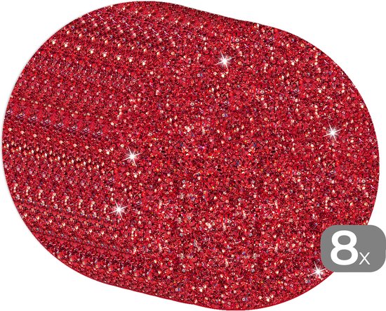 Sets de table ronds - Dessous de verre - Napperons ronds - Robijn - Gémeaux - Motifs - Zodiac - 8 pièces