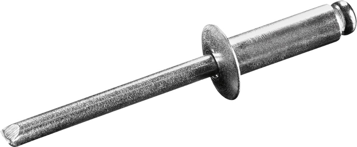 GOEBEL® - 500 x Blindklinknagels 4,8 x 12 mm - Aluminium AlMG 5,0 / RVS A2 - Vlakke kop - STANDARD - 7020148120 - Popnagel
