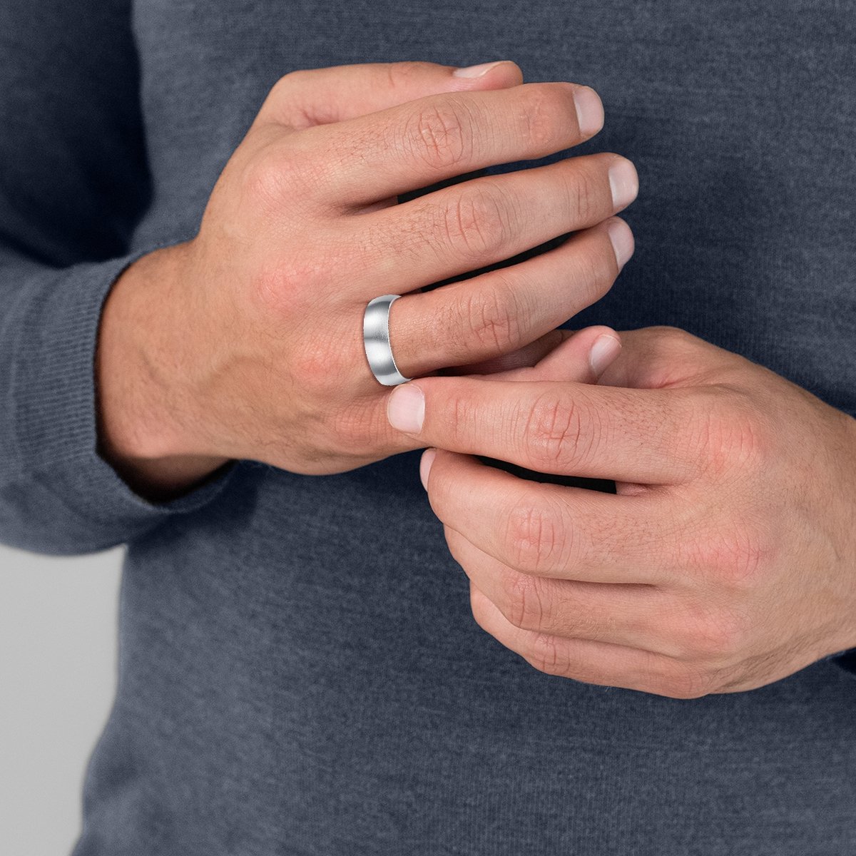 True Rebels Mannen Edelstalen ring zilver