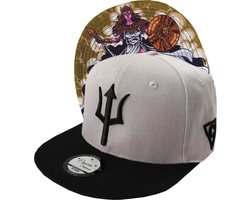 Capiche® Snapback pet Heren - Athena - Unisex - Onesize - Sportcap - Baseball Cap - Mannen - Lichtgrijs - Cap - Petten - pet dames - petten heren