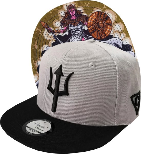 Capiche® Snapback pet Heren - Athena - Unisex - Onesize - Sportcap - Baseball Cap - Mannen - Lichtgrijs - Cap - Petten - pet dames - petten heren