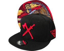Capiche® Snapback pet Heren - The Roman Soldier - Unisex - Onesize - Sportcap - Baseball Cap - Mannen - Zwart - Cap - Petten - pet dames - petten heren