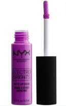 NYX Professional Makeup - Electro Brights - Mat - Crème à Lèvres - Florence - EBRMLC04 - Rouge à Rouge à lèvres - Violet - 6,5 ml
