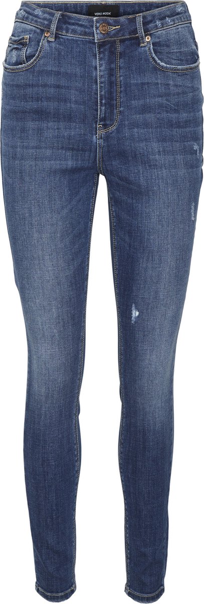 VERO MODA Skinny jeans voor dames, Donkergrijs denim, XL / 30L
