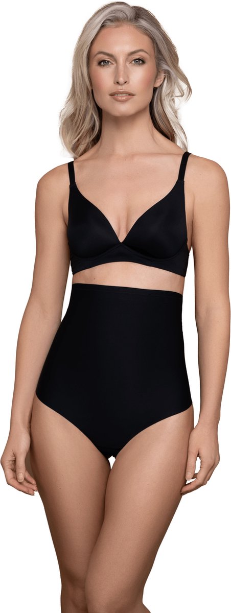 Bye Bra Beugelloze Beha Top voor Dames, Vormgevende Naadloze Comfortabele Shapewear Beha, Onzichtbare Gladde Pasvorm, Sterke Ondersteuning, Beige & Zwart S-XXL (Zwart, XL)