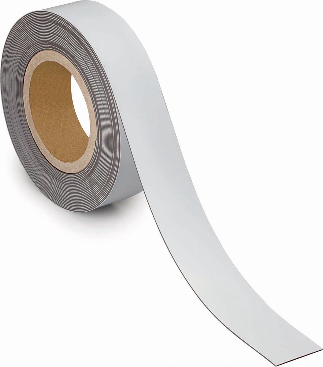 Magneetband maul beschrijfbaar 10mx40mmx1mm wit | Rol a 1 stuk