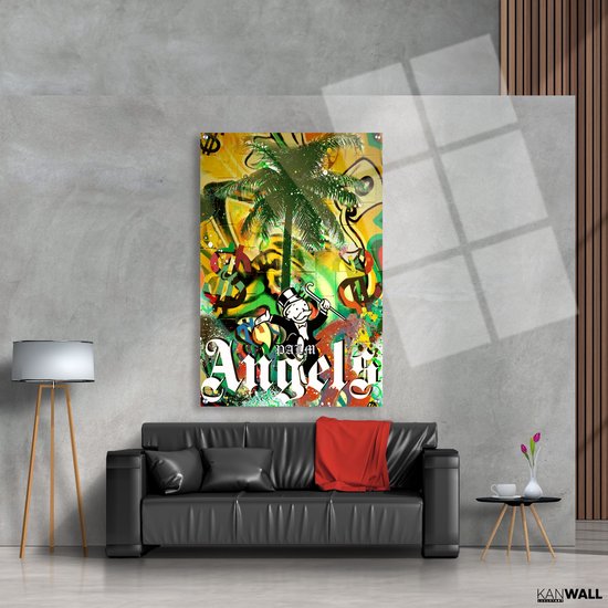 Luxe Plexiglas Schilderij Monopoly Palm Angels | 60x90 | Woonkamer | Slaapkamer | Kantoor | Muziek | Design | Art | Modern | ** 5MM DIK**