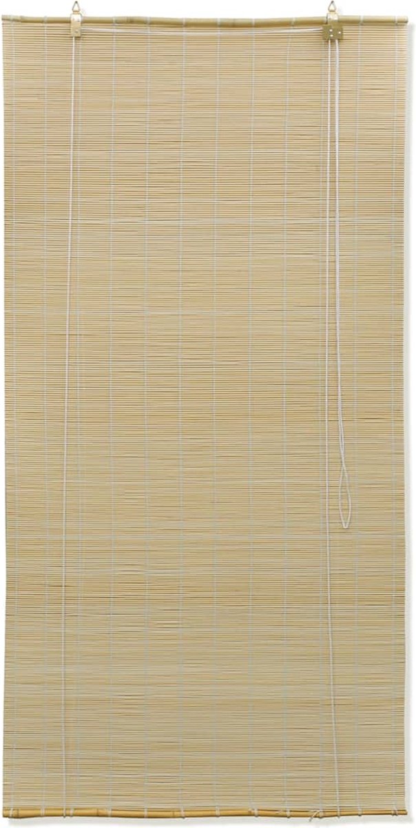 VidaLife Rolgordijn 80x220 cm bamboe natuurlijk