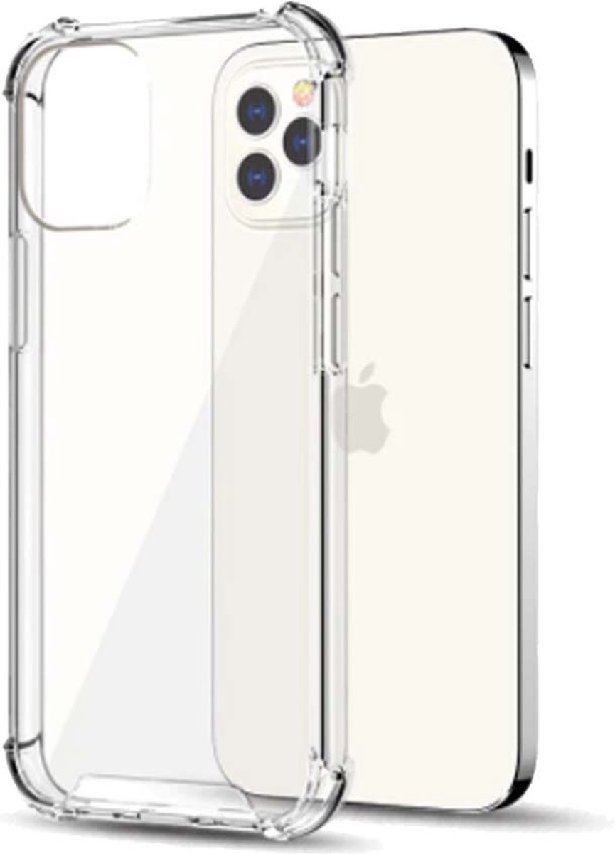 Smartphonica Telefoonhoesje Geschikt voor iPhone 12 Mini transparant hoesje flexibel met stootrand geschikt voor iPhone 12 Mini