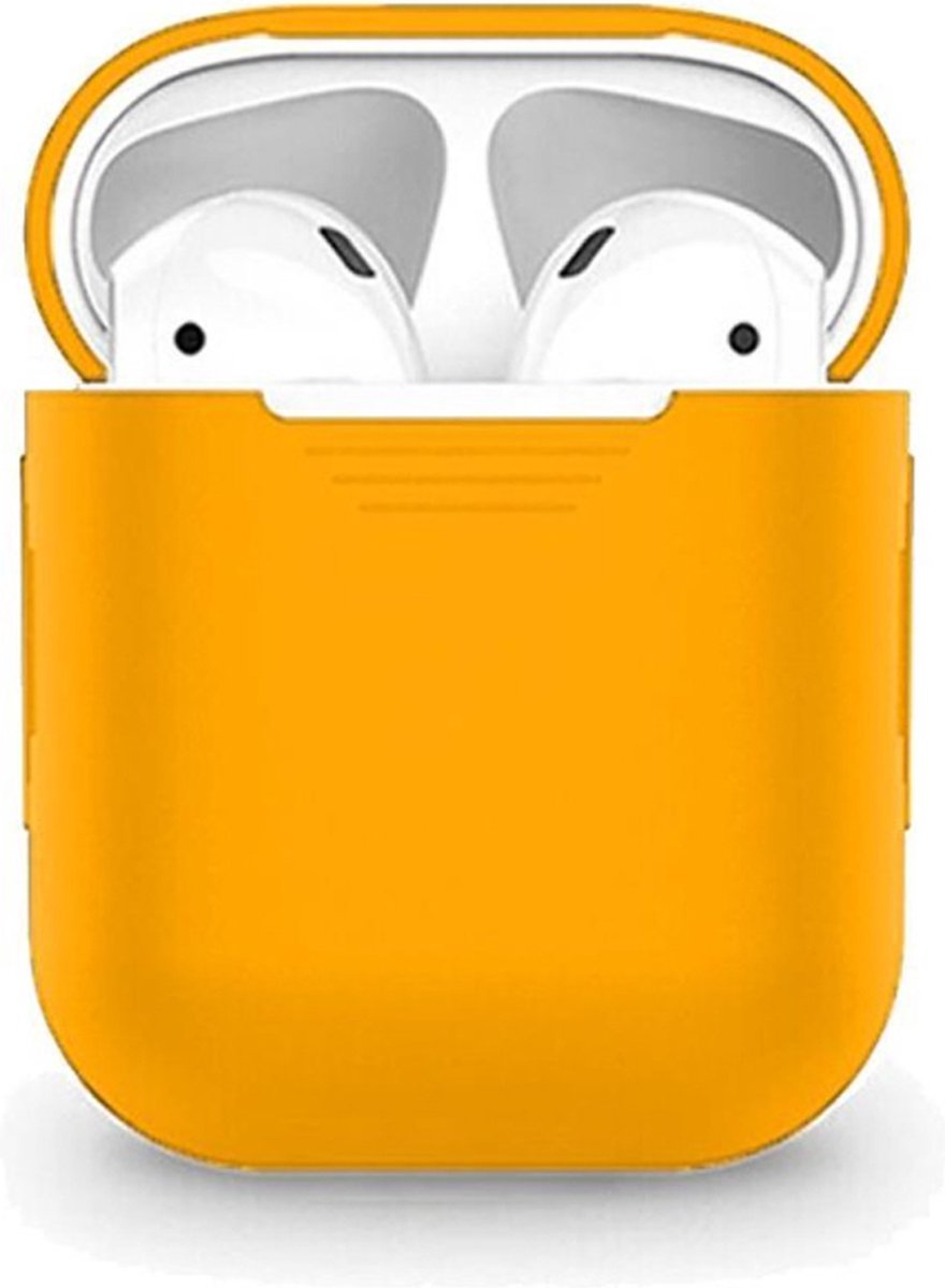 Smartphonica AirPods 1/2 siliconen hoesje - Oranje