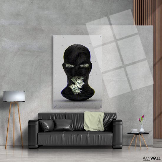 Luxe Plexiglas Schilderij Bandana Mask | 75x100 | Woonkamer | Slaapkamer | Kantoor | Muziek | Design | Art | Modern | ** 5MM DIK**