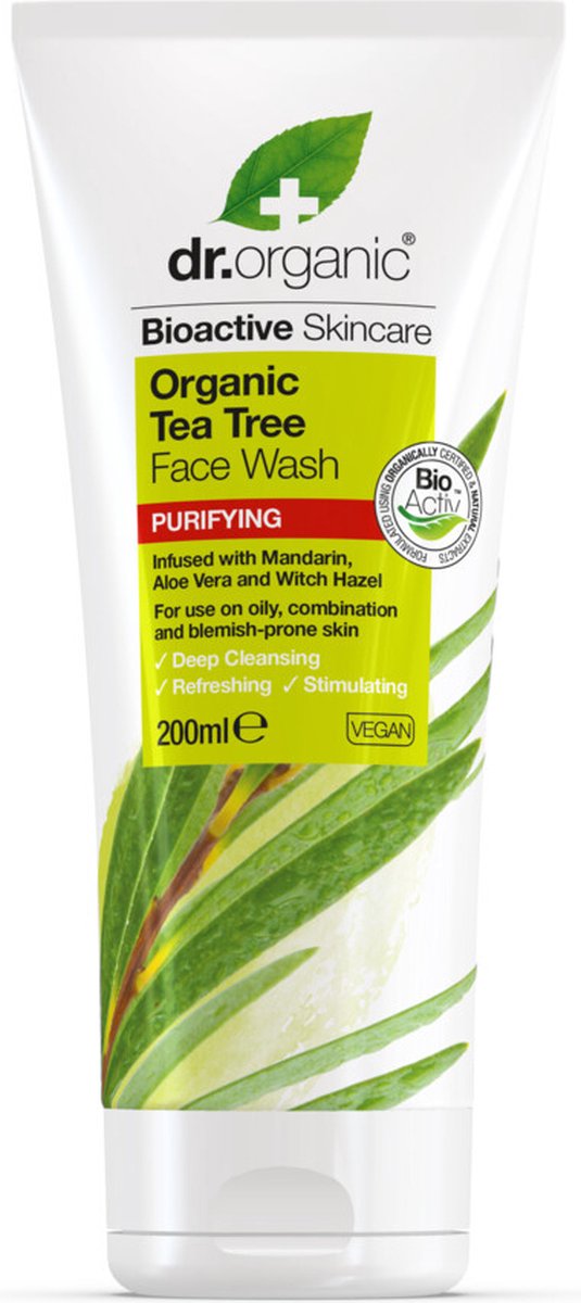 Dr. Organic Tea Tree Face Wash 200 ml