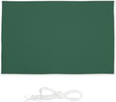 Relaxdays schaduwdoek - rechthoekig - polyester - zonnedoek - 4 scheerlijnen - groen - 4 x 6 m
