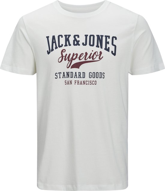 JACK & JONES T-shirt Pour Homme Avec Logo Et Col Rond, Noir, S