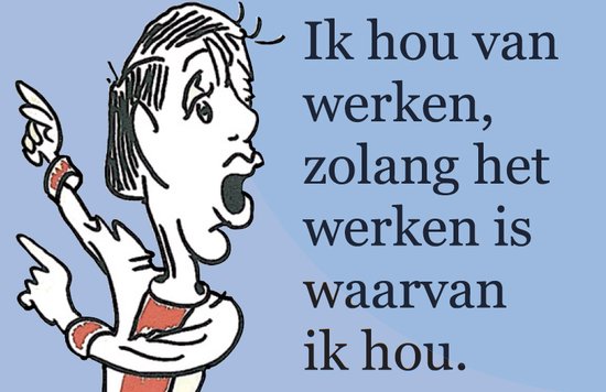 Johan Cruijff - Ik hou van werken zolang het werk is waarvan ik hou - Unieke handgemaakte uitgave met de beste uitspraken van Johan Cruijff in een luxe geschenkdoos.