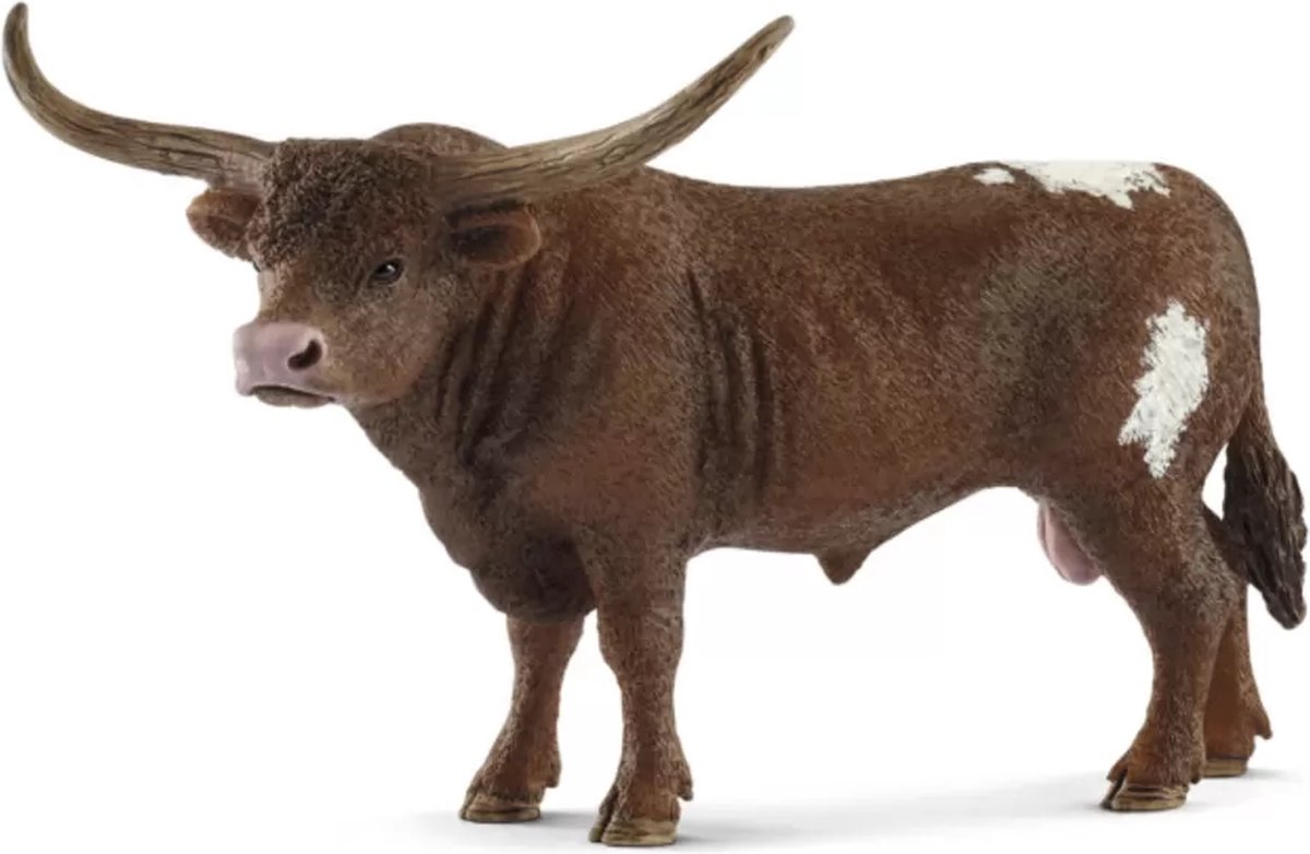 schleich FARM WORLD - Texas longhorn stier - Speelfiguur - Kinderspeelgoed voor Jongens en Meisjes - 3 tot 8 jaar - 13866 — afbeelding 2