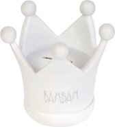 BamBam Spaarpot Kroon - Wit