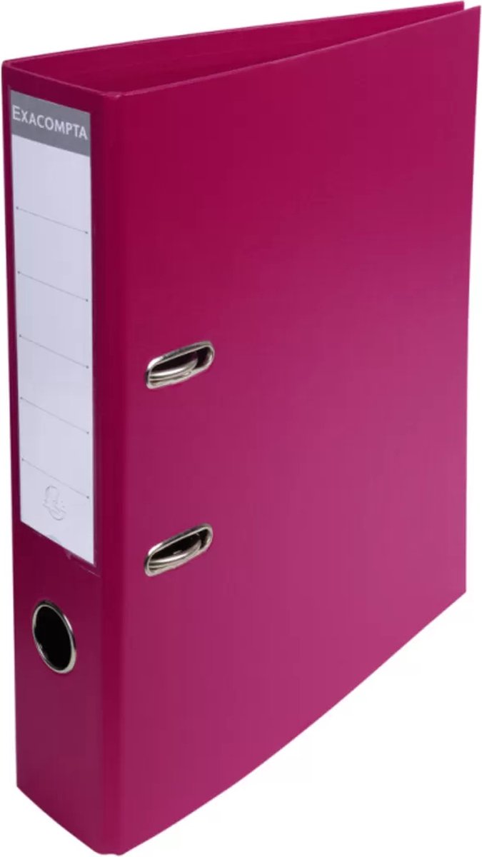 Exacompta Prem'Touch® PVC Ordner met hefboom - rug 70 mm - A4 - Fuchsia - 53747E